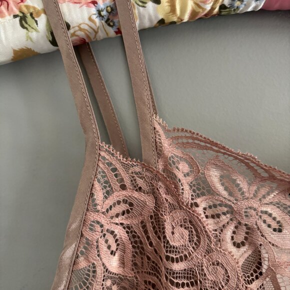 Vintage Silky Earthen Mauve Nightgown - Picture 5 of 11